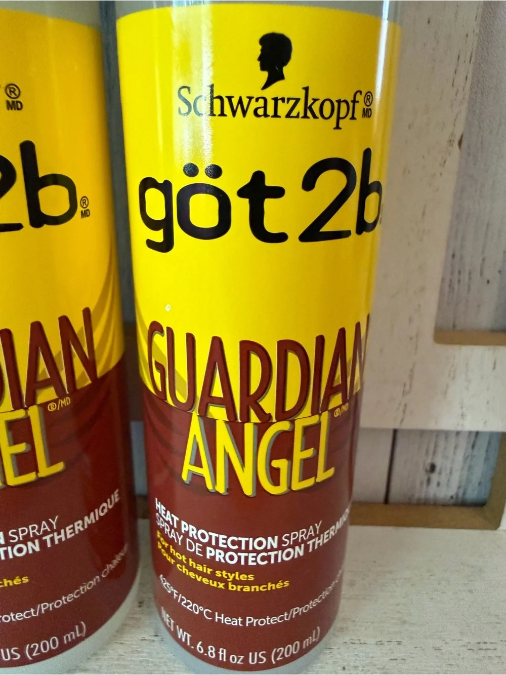 Schwarzkopf Got 2b GUARDIAN ANGEL Heat Protection Spray 425 Degrees Lot X2 Got2b